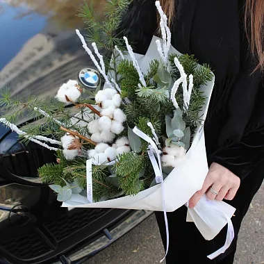 Сборный букет микс из хвои "Зима" - изображение 2