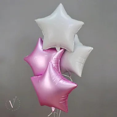 Шары звезды микс цветов - изображение 2