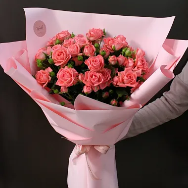 11 кустовых роз "Барбадос" 60 см - изображение 2