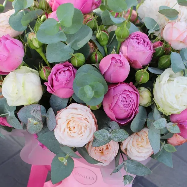 шляпная коробка микс цветов