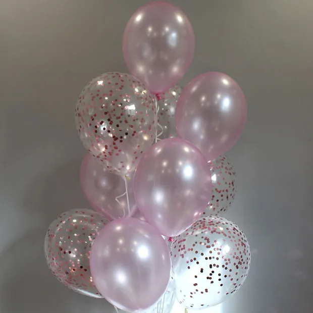 Сет шаров микс "Розовые облака"