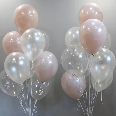 Воздушные шары - На фото Набор шаров "Кремовый" - изображение 2 Набор шаров "Кремовый" - изображение 2