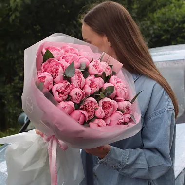 Букет пионов "Salmon" - изображение 2