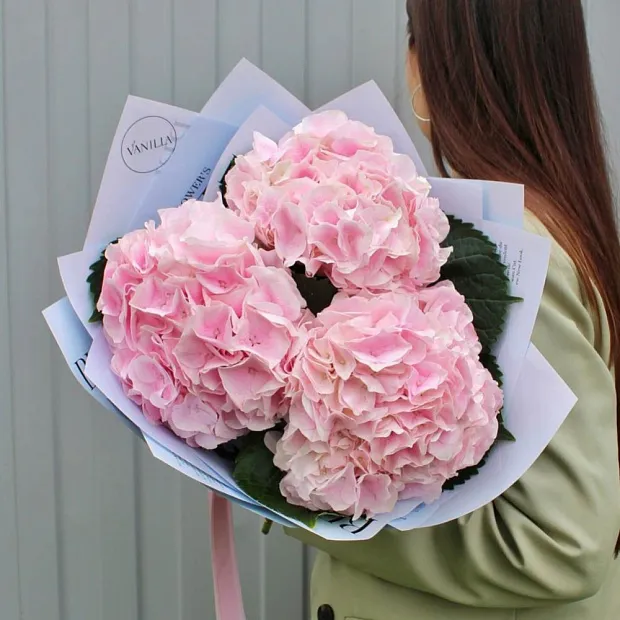 Букет из гортензии "Pink"