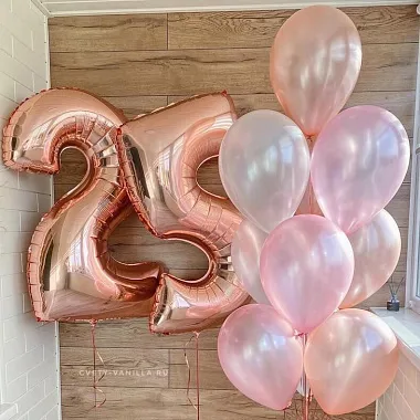 Фольгированные шары  - На фото Шары "Осенняя гамма" в связке  - изображение 2 Шары "Осенняя гамма" в связке  - изображение 2