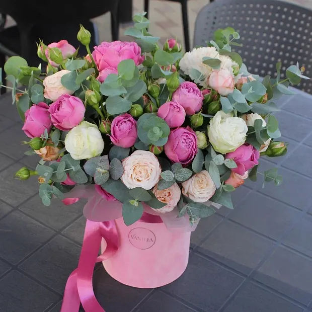 шляпная коробка микс цветов