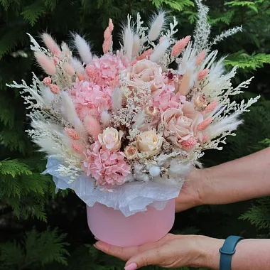 Букеты  цветов с доставкой - Нежный букет в боксе Rose - изображение 2 Нежный букет в боксе Rose - изображение 2