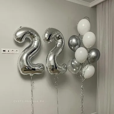 Шары на день рождения для мужчины - На фото Сет шаров ко дню рождения - изображение 2 Сет шаров ко дню рождения - изображение 2