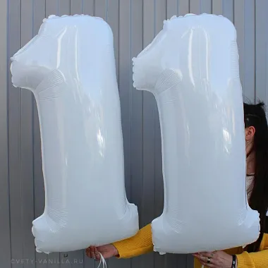 Метровые шары цифры 2 шт - изображение 2