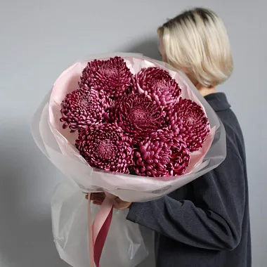 Букет из винных хризантем - изображение 2