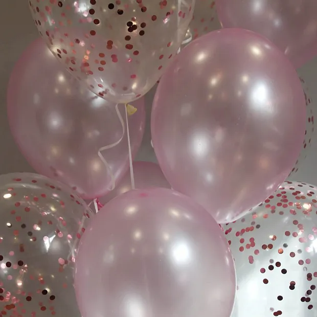Сет шаров микс "Розовые облака"