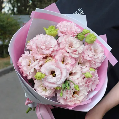 Букет из розовой эустомы "Pink" - изображение 2