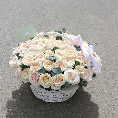 Корзина из пионовидных роз Охара - изображение 2