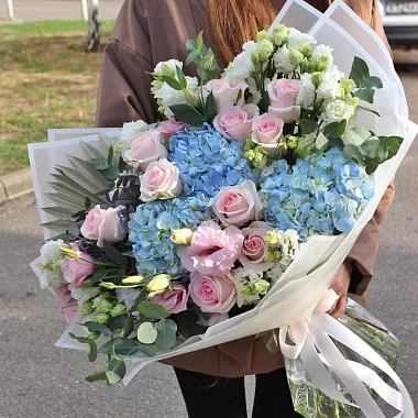 Букет с разноцветной гортензией Premium - изображение 2