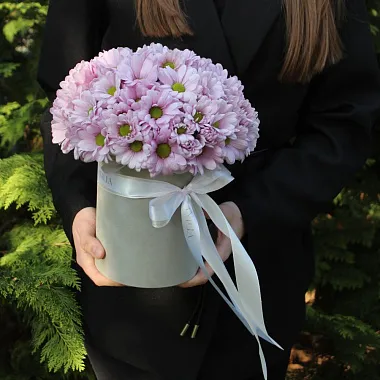 Цветы - Цилиндр с нежной хризантемой - изображение 2 Цилиндр с нежной хризантемой - изображение 2