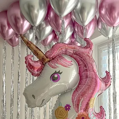 Фольгированные шары  - На фото Набор Шаров «Розовая нежность» - изображение 2 Набор Шаров «Розовая нежность» - изображение 2