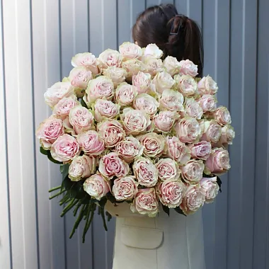 Букет из 51 розы Пинк Мондиаль 70 см - изображение 2