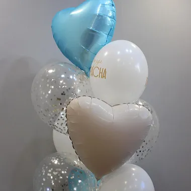 Воздушные шары - На фото Сет Шаров «Light Blue» - изображение 2 Сет Шаров «Light Blue» - изображение 2