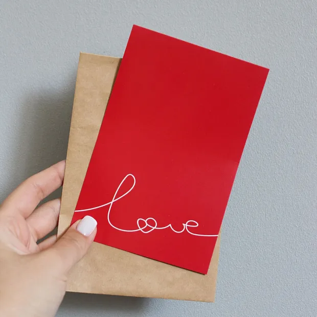 Открытка Love
