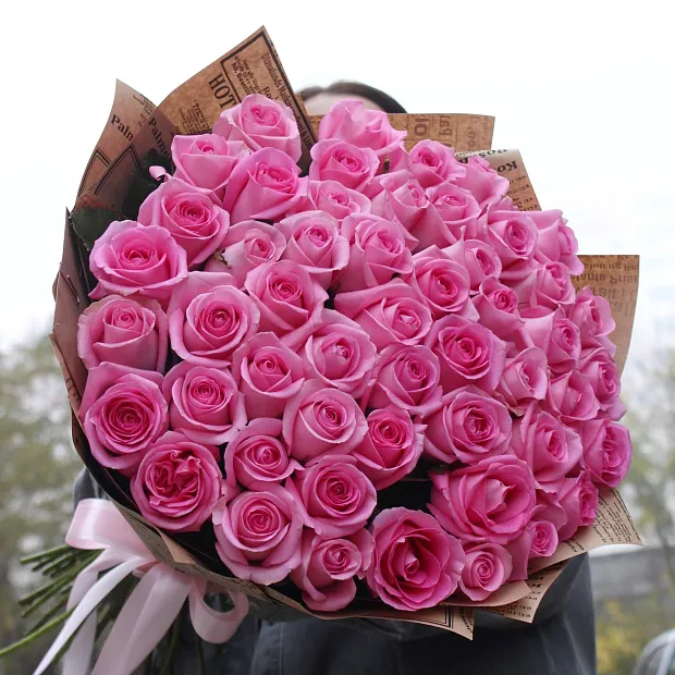 Букет из 51 розы Revival 60 см