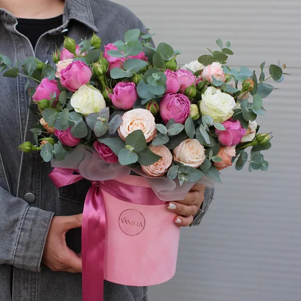 шляпная коробка микс цветов