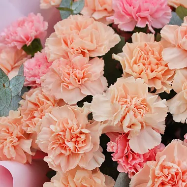 Цветы: Букет из нежных диантусов