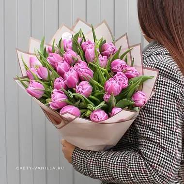 Цветы на 14 февраля - Розовые пионовидные тюльпаны - изображение 2 Розовые пионовидные тюльпаны - изображение 2