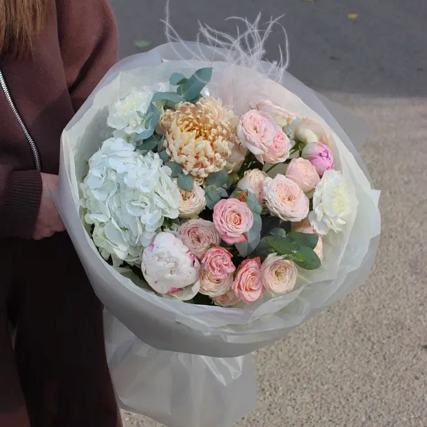 Стильный микс с хризантемой 