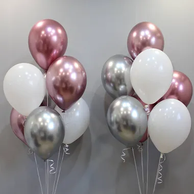 Воздушные шары - На фото Хромированные шары на день рождения - изображение 2 Хромированные шары на день рождения - изображение 2