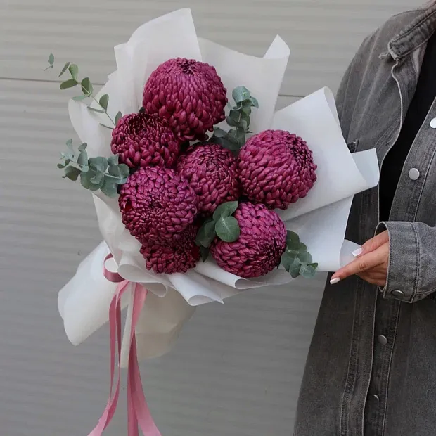 Букет из хризантем "Осень"