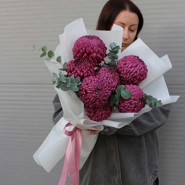 Букет из хризантем "Осень"