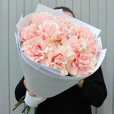 Эквадорские розы - На фото Букет из 11 роз Pink Mondial - изображение 2 Букет из 11 роз Pink Mondial - изображение 2