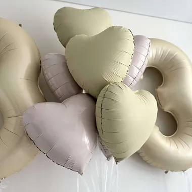 Воздушные шары: На фото Нейтральный набор шаров с цифрами Воздушные шары: Нейтральный набор шаров с цифрами