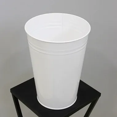 Белый железный вазон - изображение 2