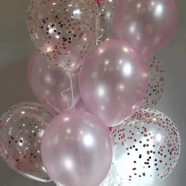 Сет шаров микс "Розовые облака"