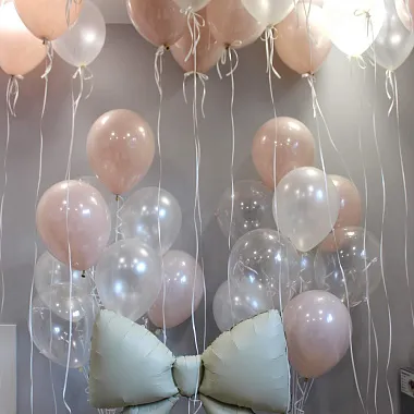 Воздушные шары - На фото Набор шаров "Бант" - изображение 2 Набор шаров "Бант" - изображение 2