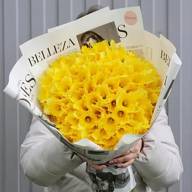 Букет из 101 нарцисса  - изображение 2