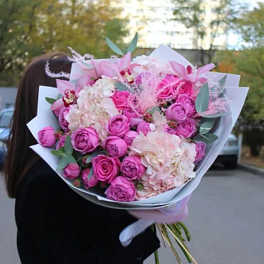 Букеты  цветов с доставкой - Cборный букет "Amore" - изображение 2 Cборный букет "Amore" - изображение 2