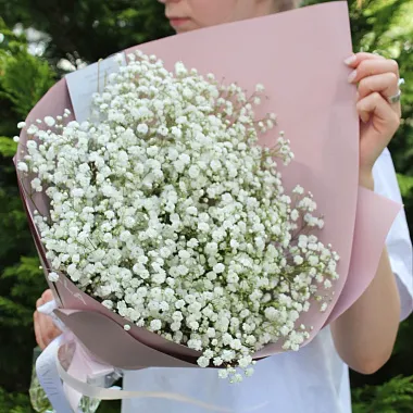 Букеты  цветов с доставкой: Букет из 5 веток гипсофилы Букеты  цветов с доставкой: Букет из 5 веток гипсофилы
