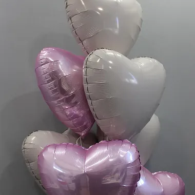 Фольгированные шары : Сет шаров "Розовый сатин"