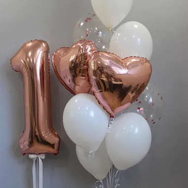 Фольгированные шары  - На фото Набор шаров на день рождения - изображение 2 Набор шаров на день рождения - изображение 2
