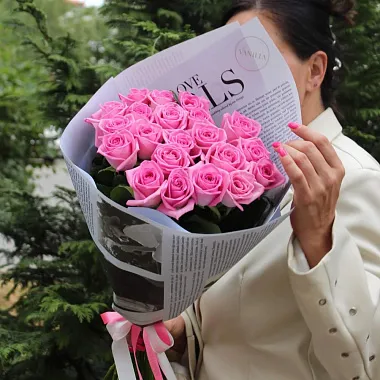 Букет из 21 розы Aqua 60 см - изображение 2