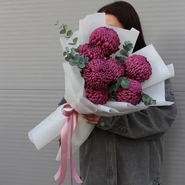 Букет из хризантем "Осень"