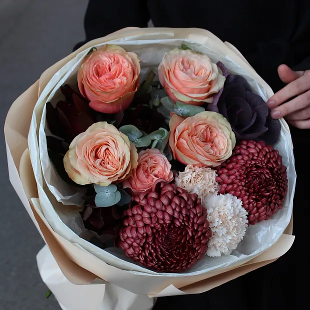 Стильный микс с хризантемой 