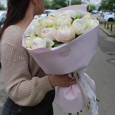 Букет из 15 пионов «Forever» - изображение 2