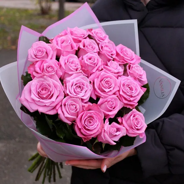 Букет из 21 розы Маритим 50 см