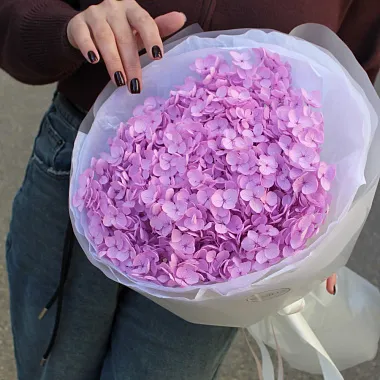Букеты  цветов с доставкой - Букет из стабилизированной гортензии - изображение 2 Букет из стабилизированной гортензии - изображение 2