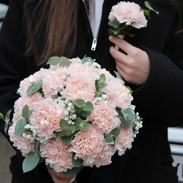 Букет невесты "Диантус"