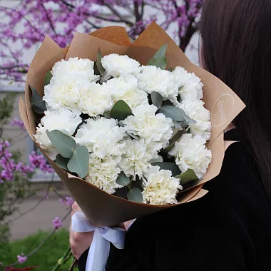 Стильный букет из гвоздик - изображение 2