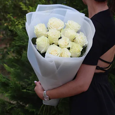 Эквадорские розы - На фото Букет из 11 роз Мондиаль 80 см - изображение 2 Букет из 11 роз Мондиаль 80 см - изображение 2